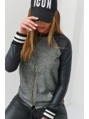 Thin bomber jacket, dark gray 666 - Online store - Boutique